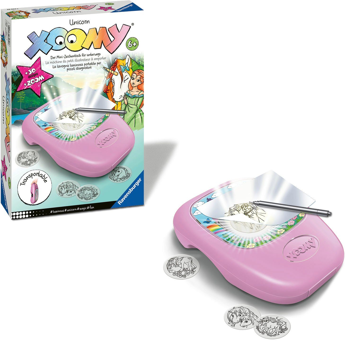 Ravensburger Malvorlage XOOMY® Midi Unicorn, Made in Europe; FSC® - schützt Wald - weltweit