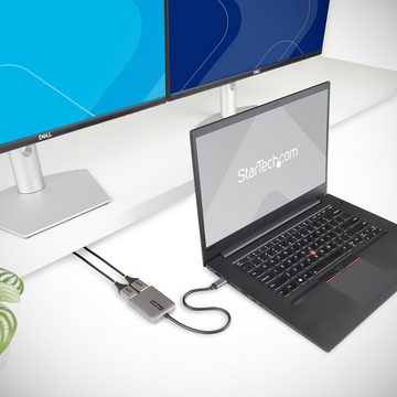 Startech.com USB-Verteiler STARTECH.COM 2-Port USB-C MST Hub - USB-C auf DisplayPort Adapter/Spli