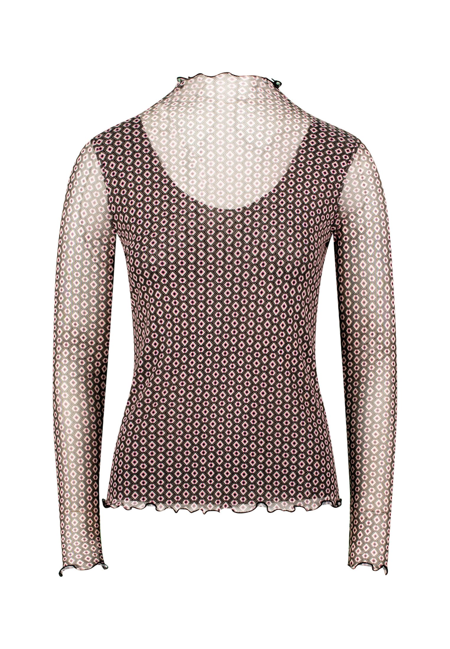 Zero Kurzarmshirt Damen mit grafischem Print (1-tlg) Plain/ohne Details