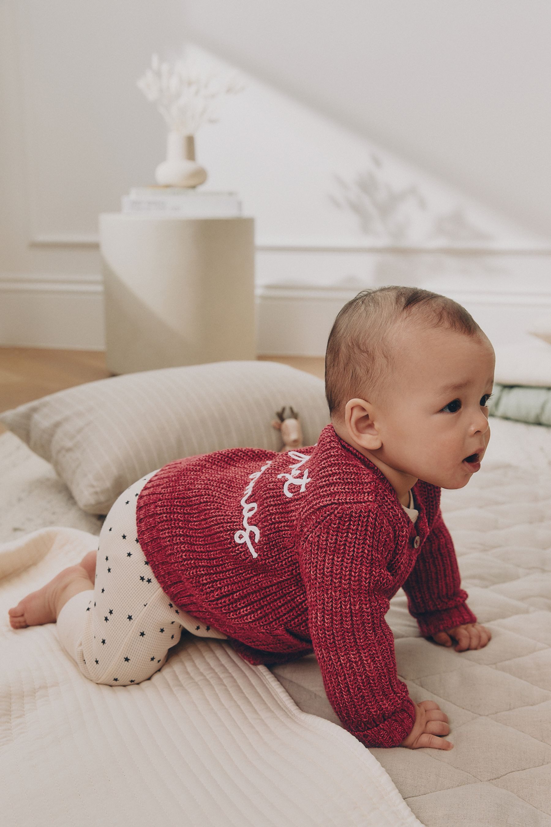 Next Strickjacke Baby Strickjacke, My First Christmas (1-tlg)