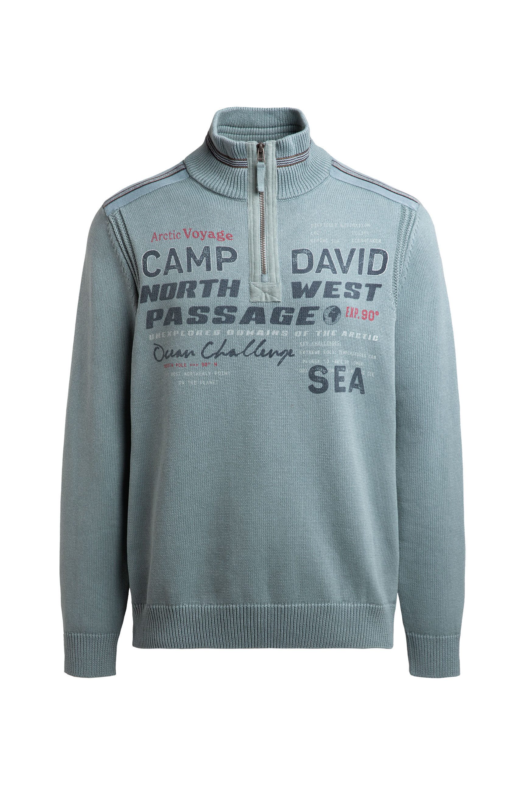 CAMP DAVID Troyer aus Baumwolle