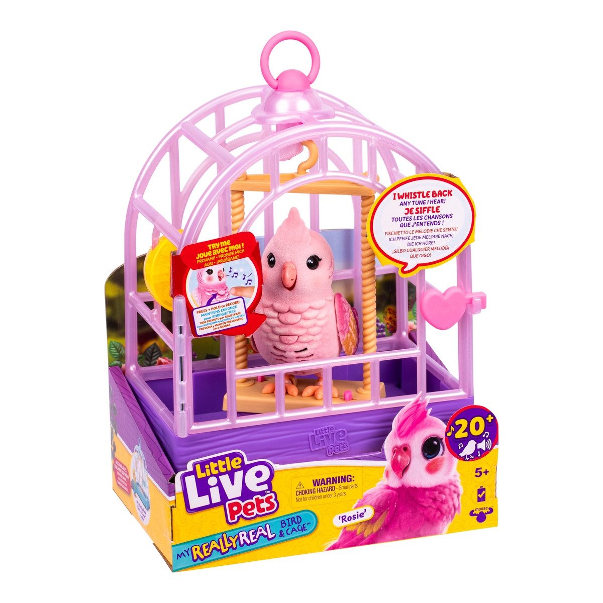 Moose Toys Eieruhr Little Live Pets My Really Real Bird and Cage - Rosie – Bild 2 von 2