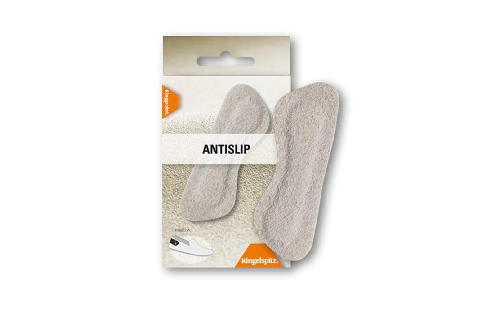 Ringelspitz Schuhpolster Antislip Fersenpolster – Rutschschutz aus Wildleder für perfekten Halt