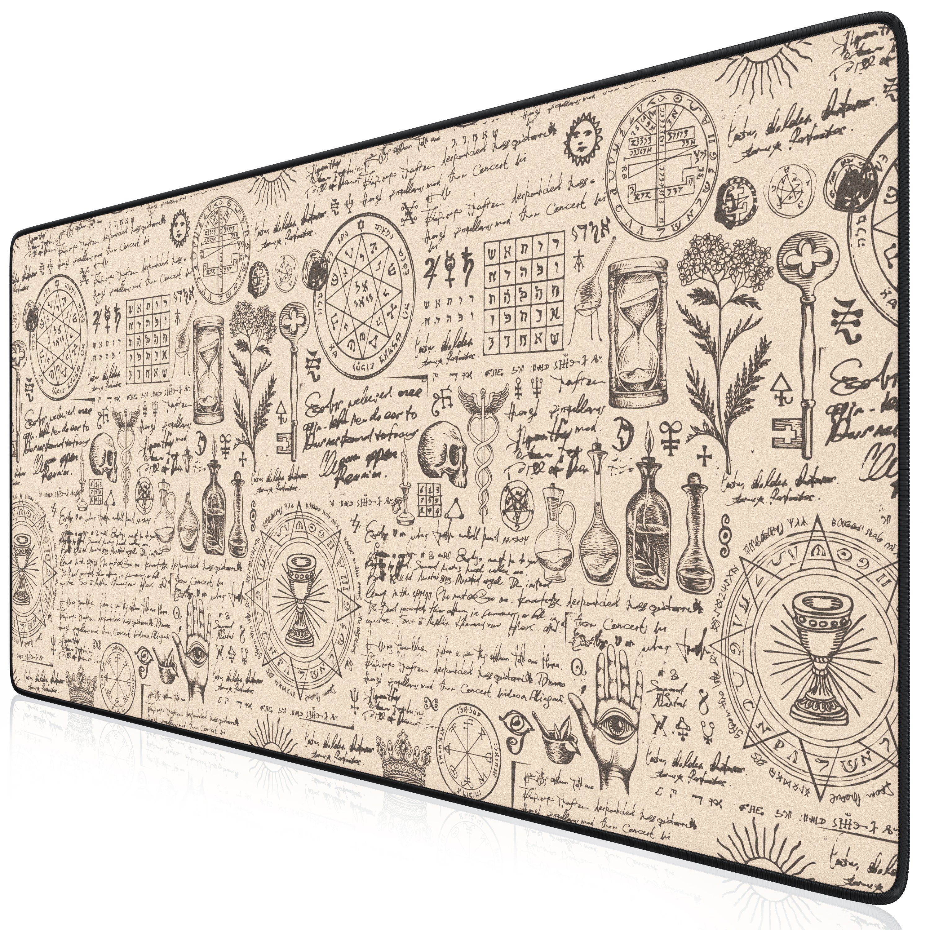 Titanwolf Gaming Mauspad XXL Speed Mousepad 900 x 400 x 3 mm, große Tischunterlage (1-St), rutschfest, abwaschbar, Geschwindigkeit & Präzision, Alchemy