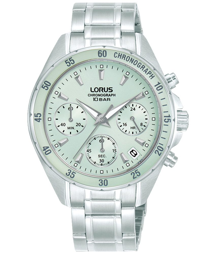 LORUS Chronograph RT353LX9, Quarzuhr, Armbanduhr, Damenuhr, Edelstahlarmband, analog, Tag