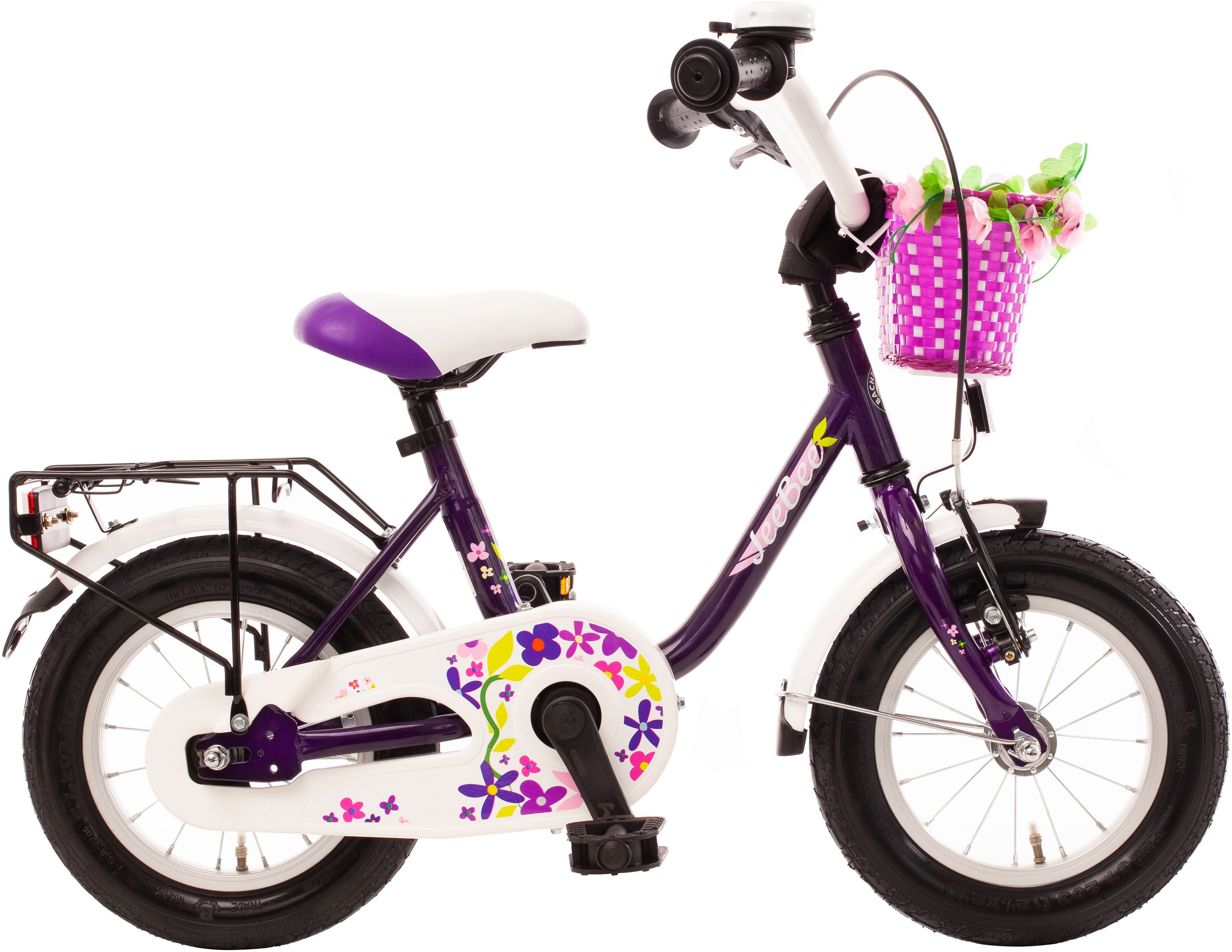 Bachtenkirch Kinderfahrrad "Jee Bee" lila, 1 Gang, ohne Schaltung