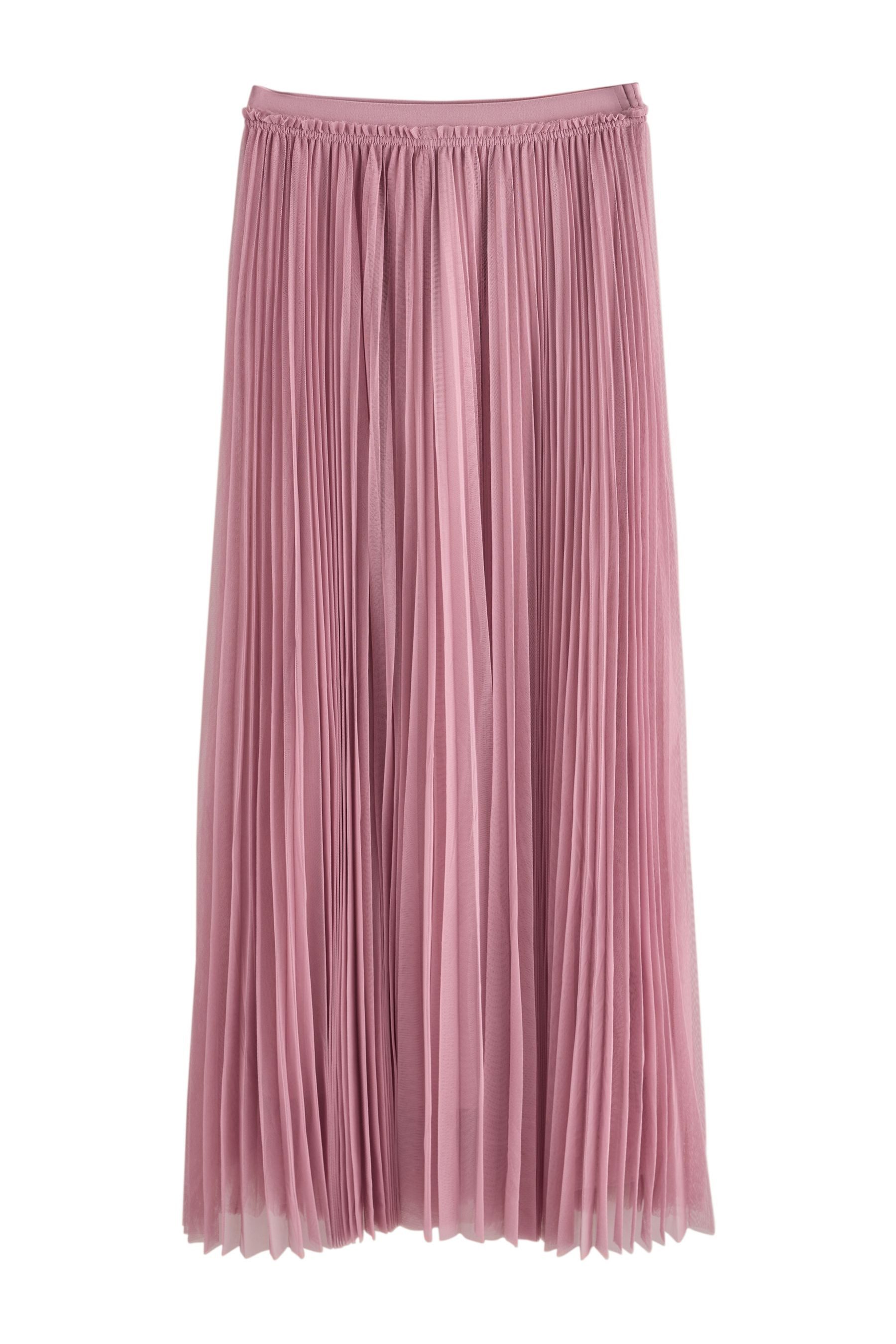 Next Maxirock Plissierter Tüll-Maxirock aus Mesh (1-tlg) günstig online kaufen