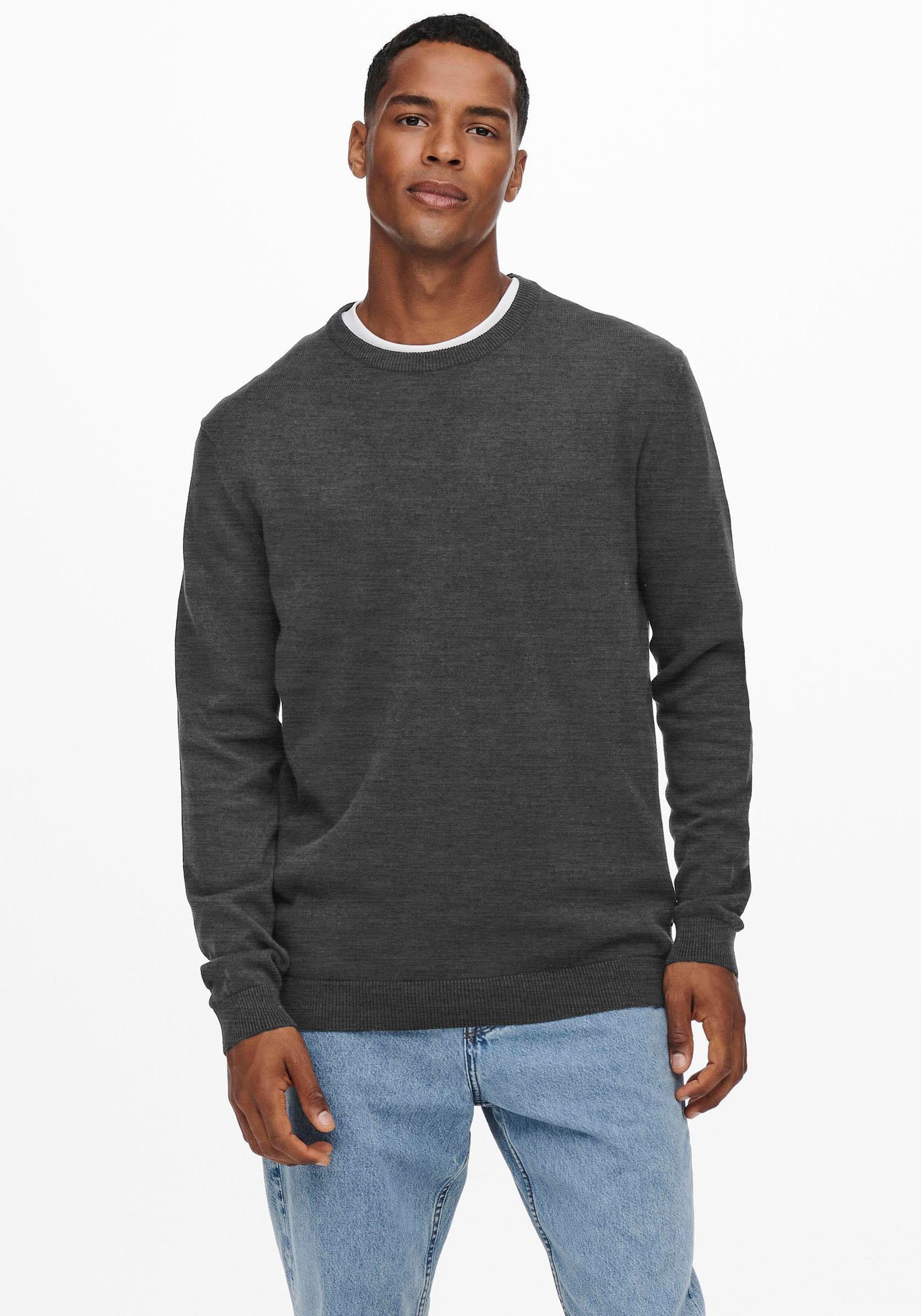 Rundhalspullover ONSALEX 12 SOLID CREW NECK KNIT