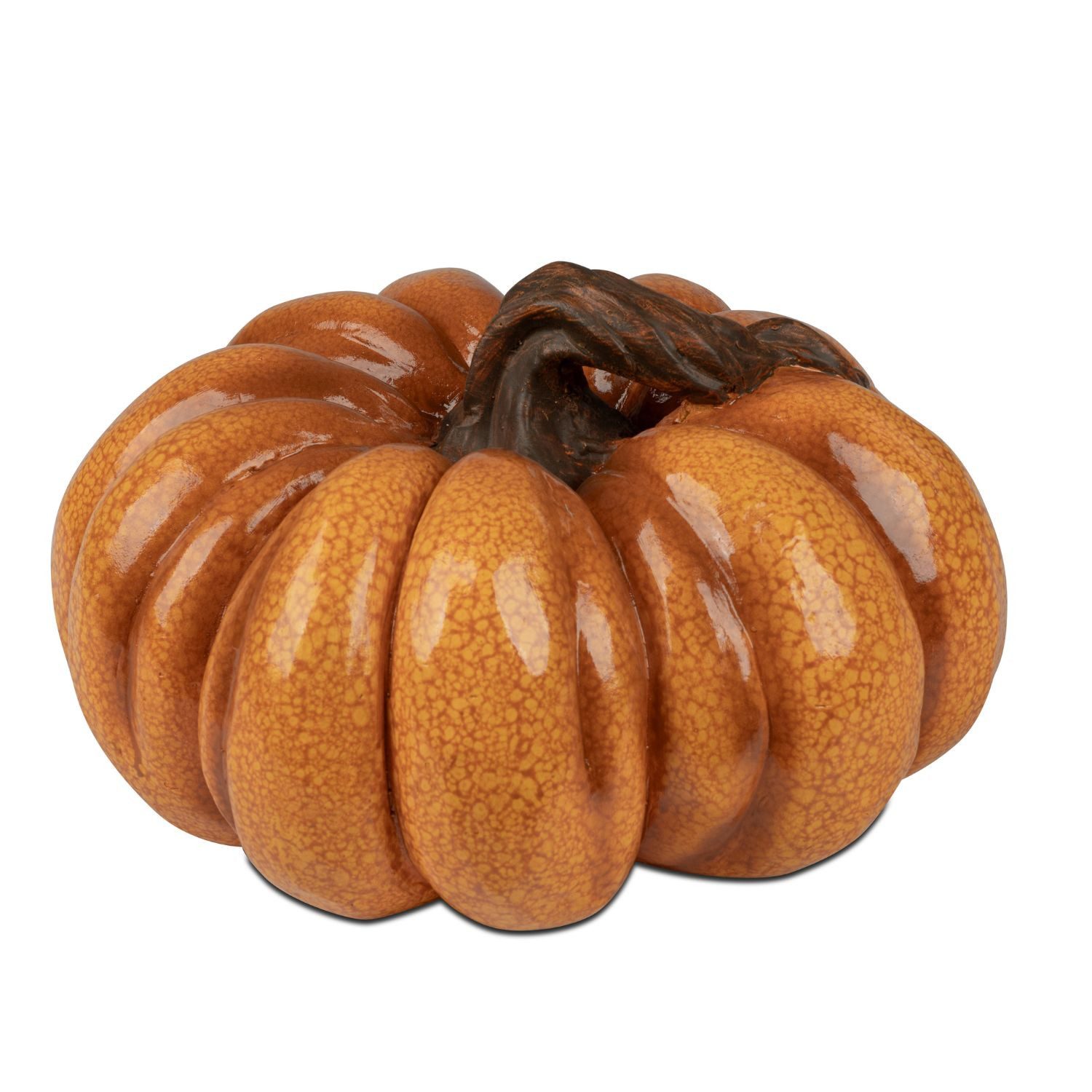 formano Blumentopf Herbstfarben, Höhe: 16cm, Farbe: Orange, Motiv: Kürbis