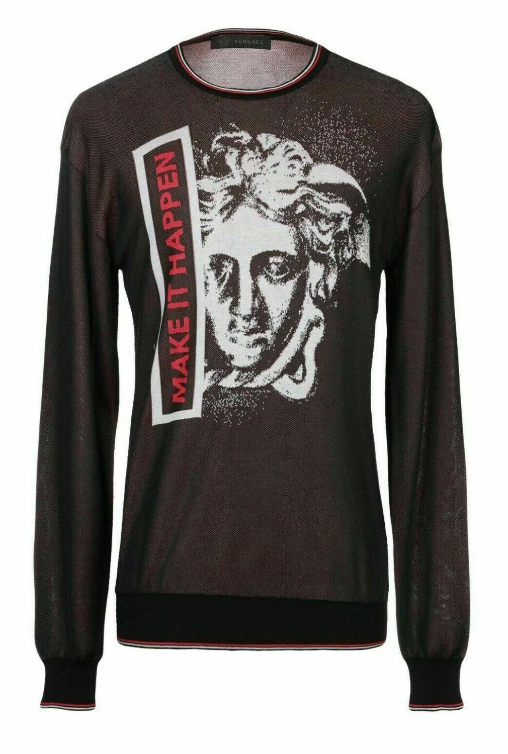 Versace Strickpullover Main Line Medusa Pullover Medusa-Motiv aus der Versace Hauptkollektion