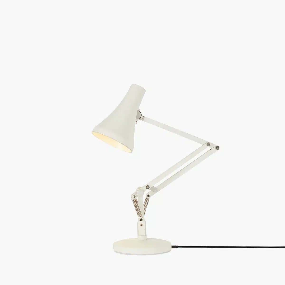 Anglepoise LED Schreibtischlampe 90 Mini LED Tischleuchte, H: 32 - 50 cm, LED fest integriert, 3000K, Flexibler Arm, LED-Leuchtmittel mit Dimmfunktion
