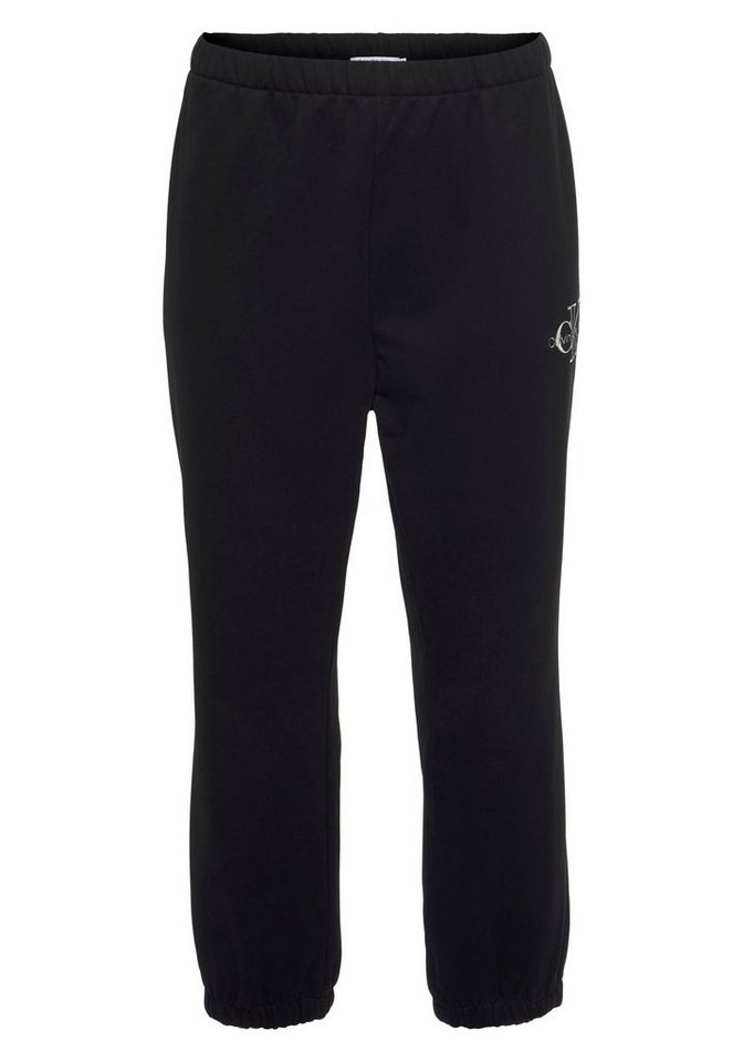 Calvin Klein Jeans Plus Sweatpants PLUS TWO TONE MONOGRAM JOG PANT mit Calvin Klein Logo Monogramm Schriftzug › schwarz  - Onlineshop OTTO