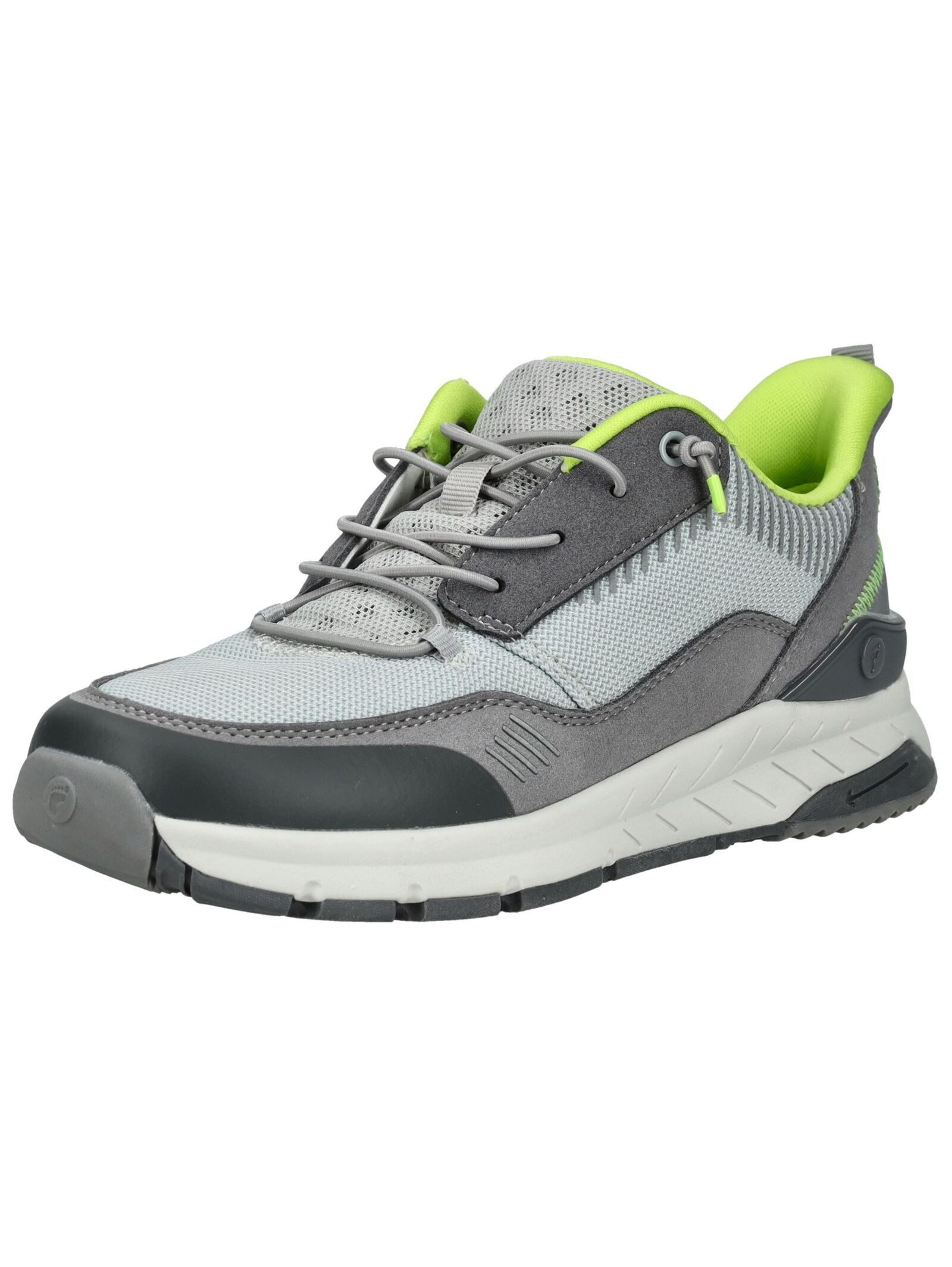 Halbschuhe Lederimitat/Textil . Schnürschuh