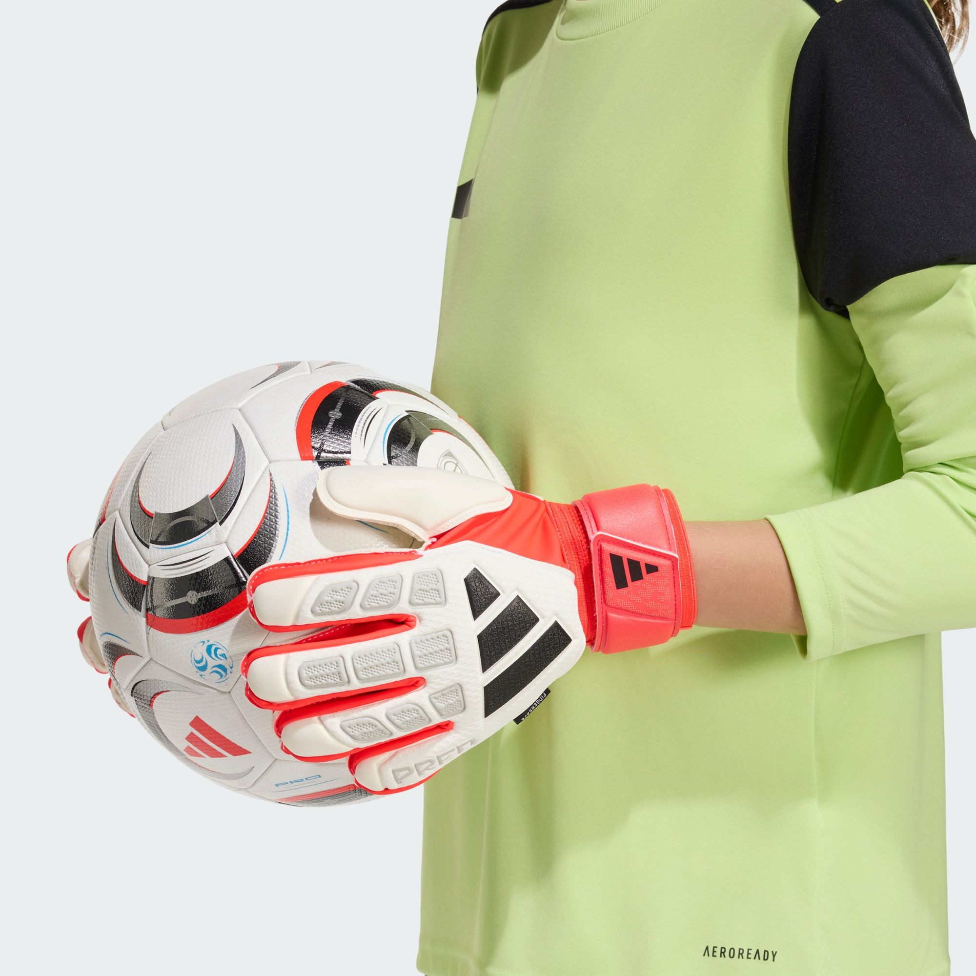 adidas Performance Torwarthandschuhe PREDATOR TORWARTHANDSCHUH MATCH FINGERSAVE JUNIOR (1-St)