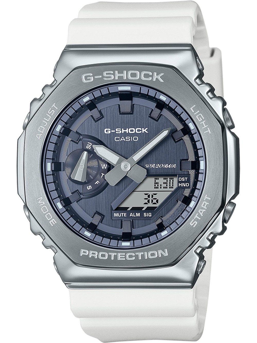 CASIO Quarzuhr Casio GM-2100WS-7AER Herrenuhr G-Shock Classic 44mm 20ATM Casio GM-2100WS-7AER Herrenuhr G-Shock Classic 44mm 20ATM