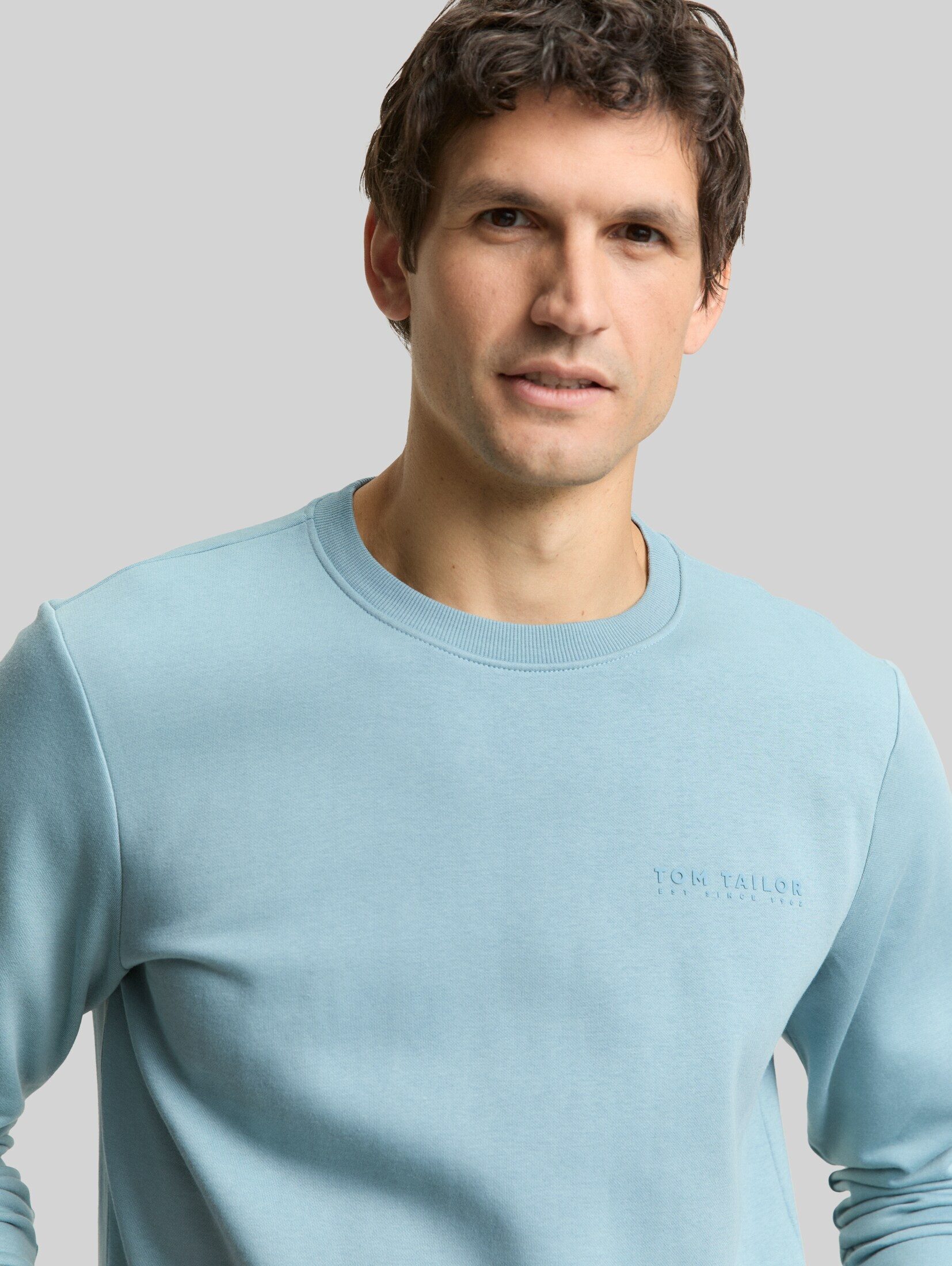 TOM TAILOR Sweatshirt Strick & Sweatshirts Sweatshirt mit Logo-Print – Bild 4 von 5
