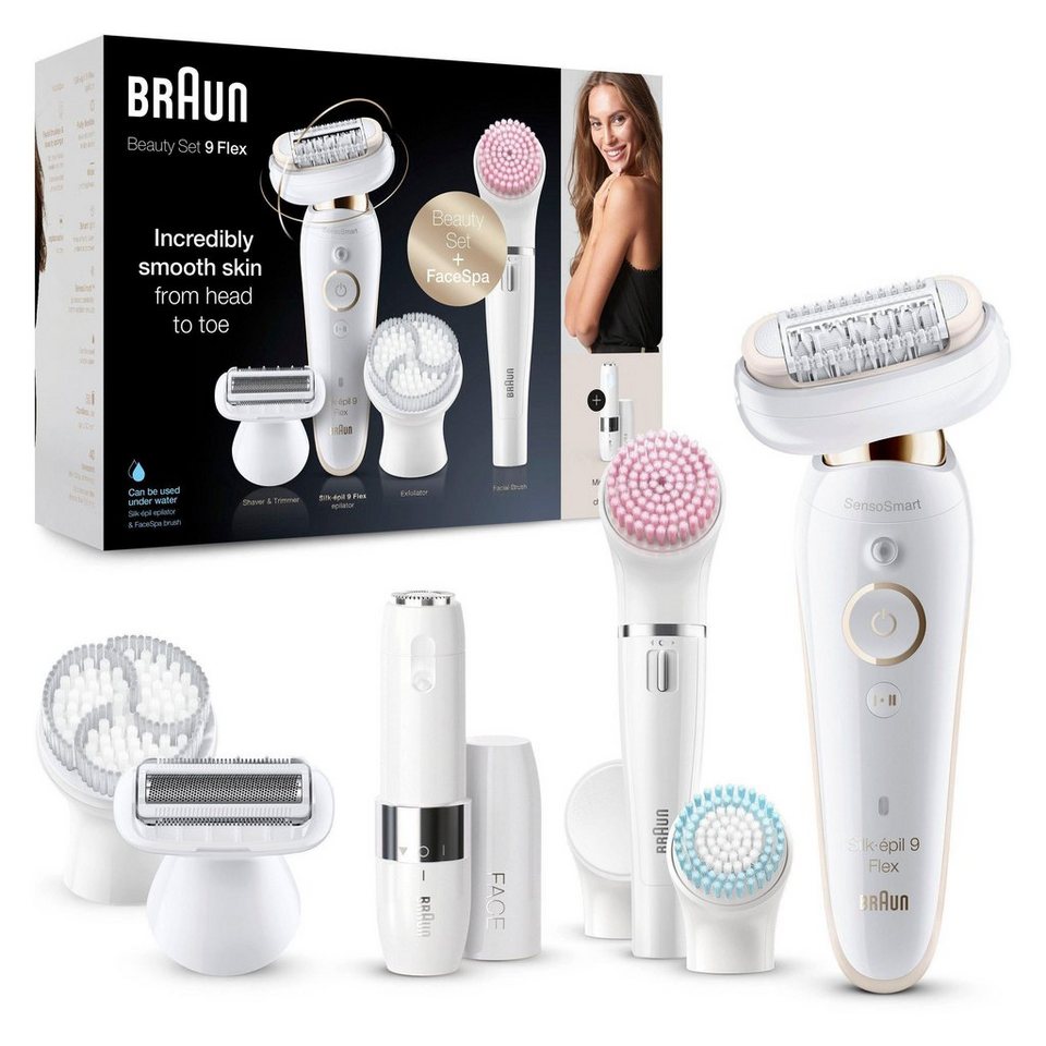 Braun Epilierer Silk-épil 9 Flex 9-105, Beauty Set, kabellose Wet &  Dry-Epilation, breiter Kopf mit 40 Pinzetten, Mühelos glatte Haut: Erfasst  Haare nur 0,5 mm von der Wurzel entfernt