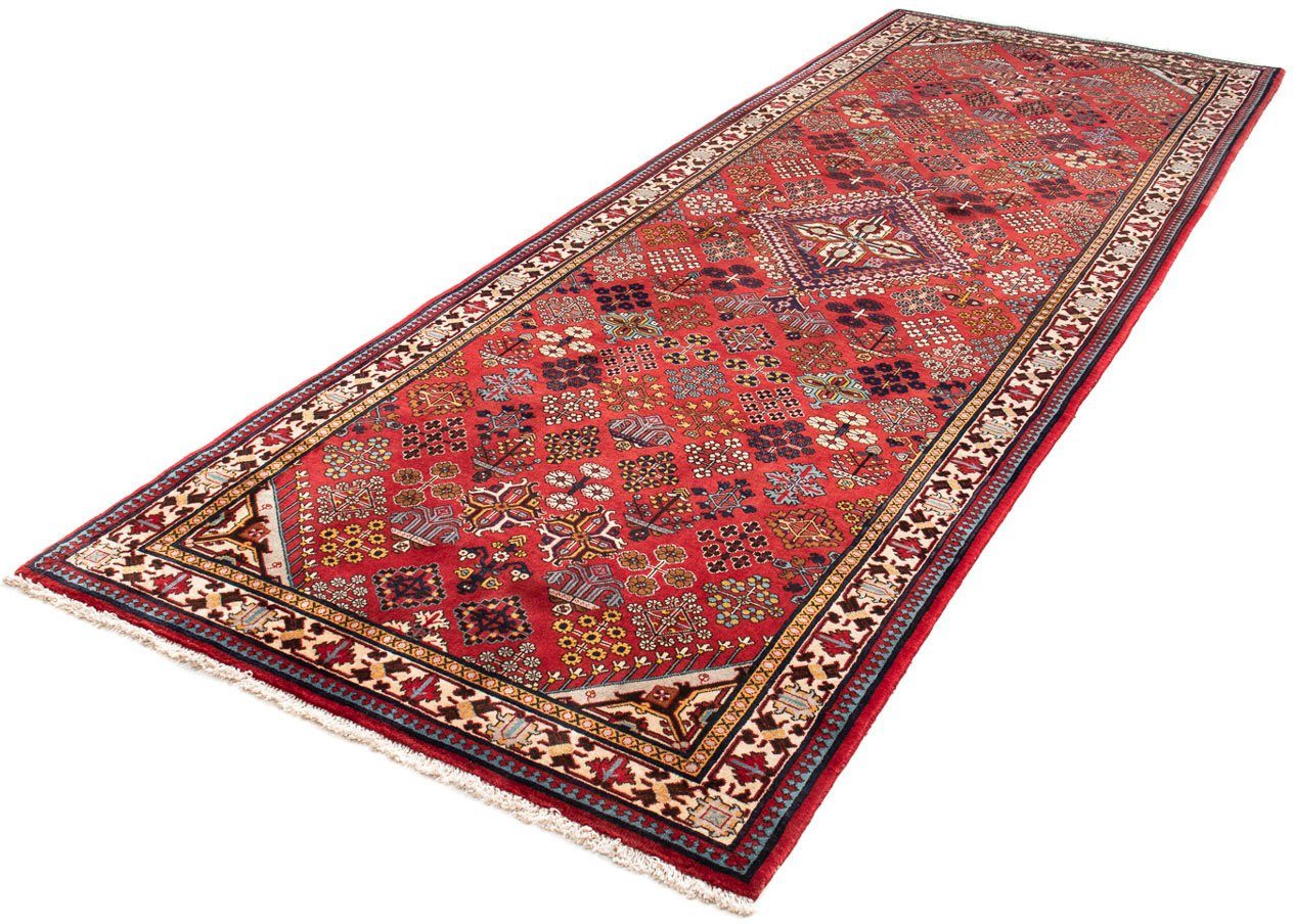 Orientteppich Perser - Nomadic - 325 x 118 cm - rot, morgenland, rechteckig, Höhe: 10 mm, Wohnzimmer, Handgeknüpft, Einzelstück mit Zertifikat