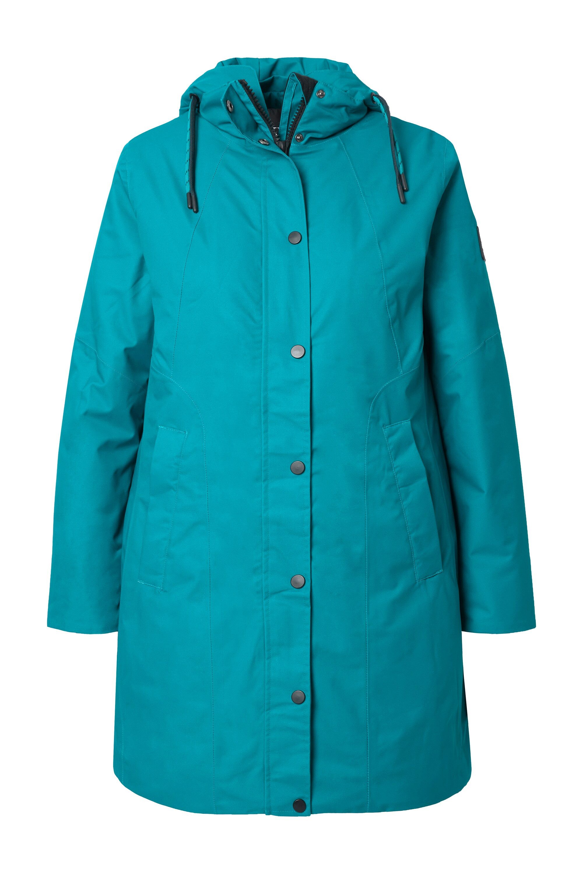 Ulla Popken Wintermantel HYPRAR Funktionsjacke wasserdicht 2-Wege-Zipper günstig online kaufen