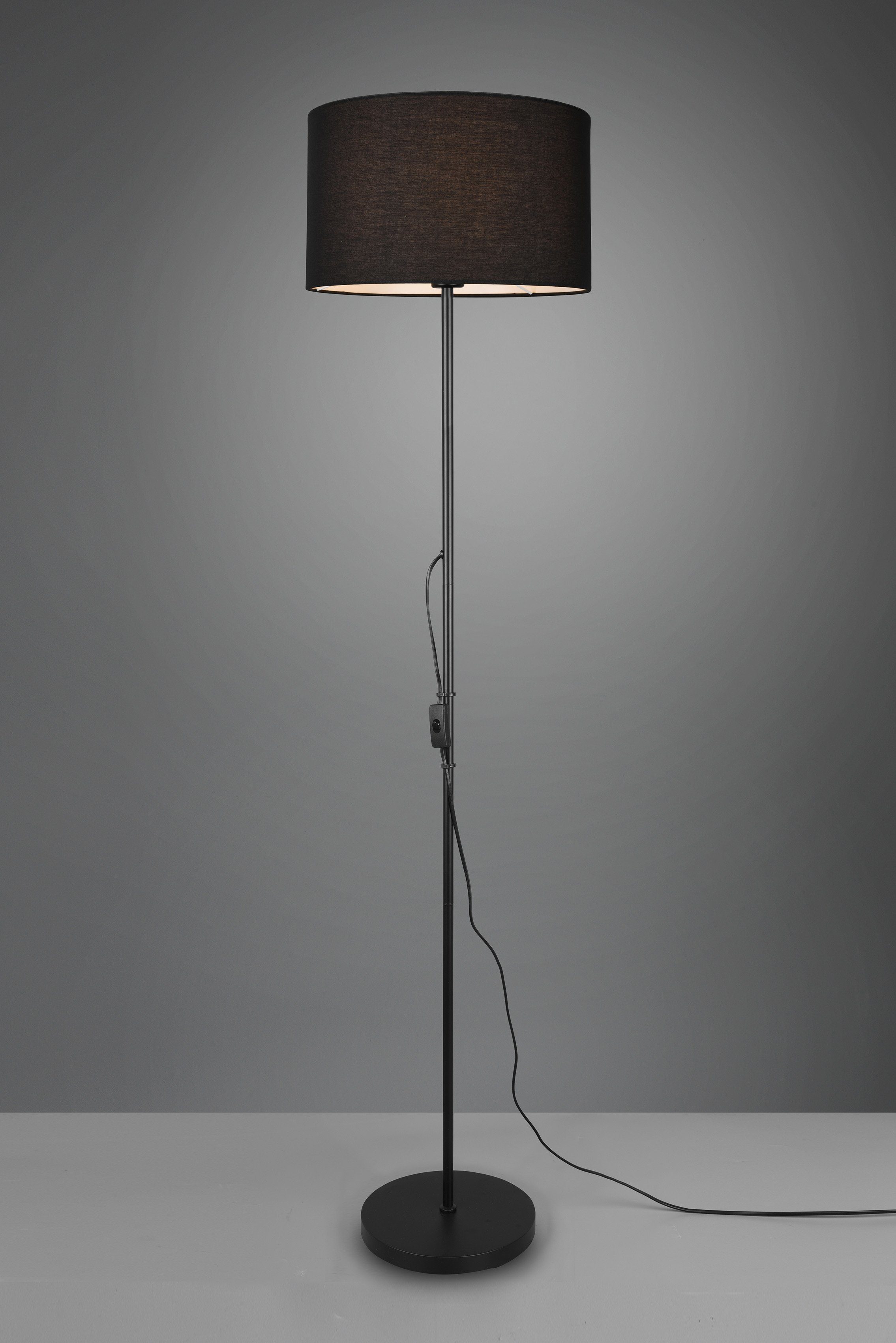 Stehlampe ohne TRIO E27 36cm, Leuchten Leuchten Reality TARKIN, Höhe Ein-/Ausschalter, 160cm, Ã˜ Leuchtmittel wählbar Schirm Leuchtmittel, frei