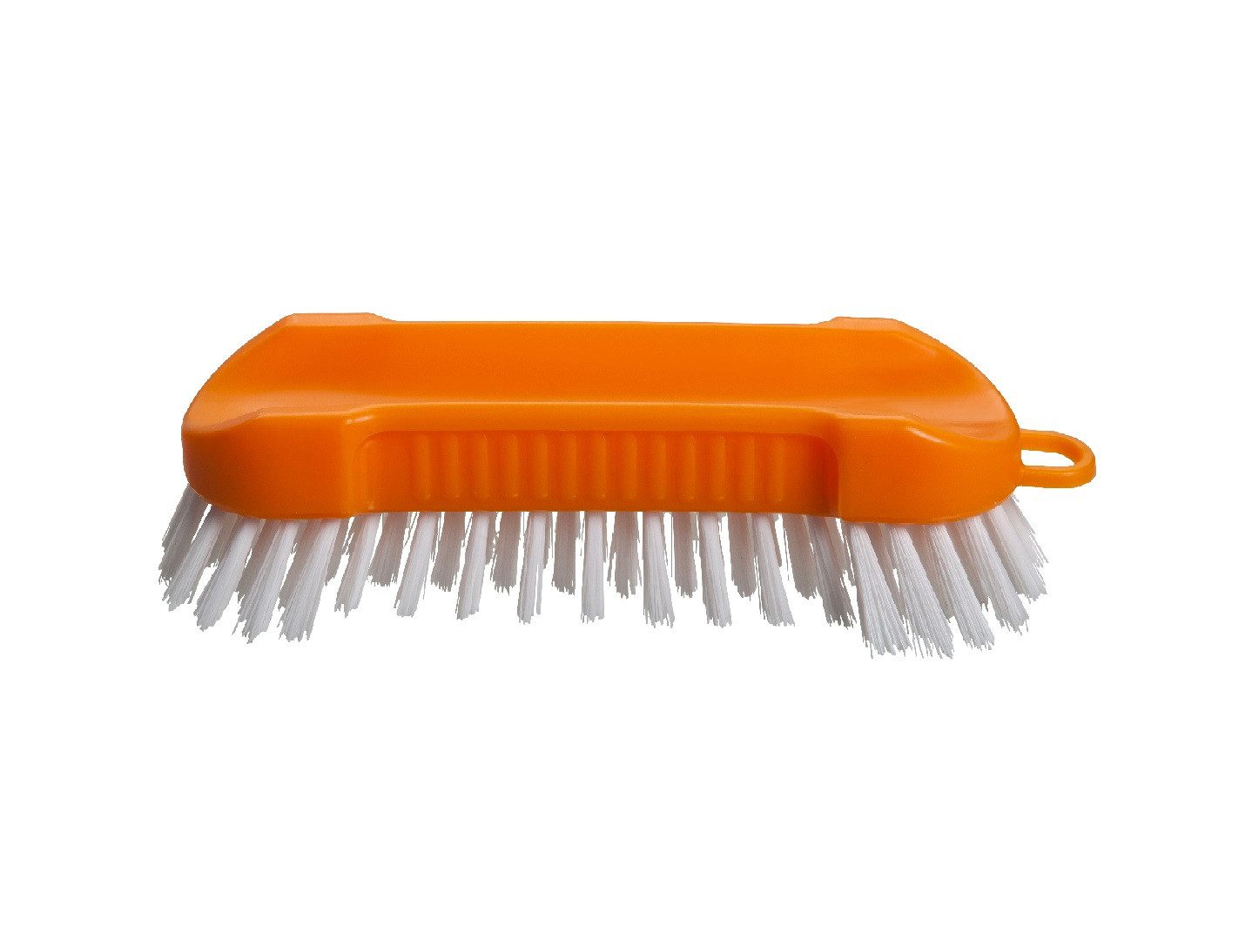 haug bürsten Reinigungsbürste Robuste Scheuerbürste in Mango - für intensive Reinigungsarbeiten, handliche Größe von ca. 17 cm - aus Kunststoff - Made in Germany