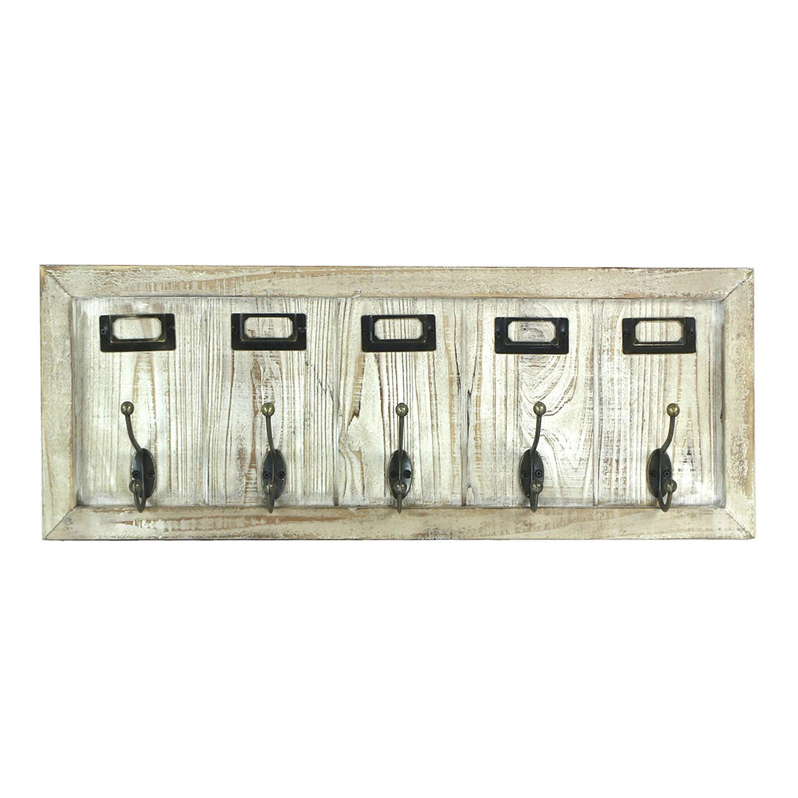 HTI-Line Garderobenleiste Garderobe Juna (Stück, 1 St., 1x Wandgarderobe, ohne Dekoration), Kleiderhaken Hakenleiste Vintage-Stil Used-Look