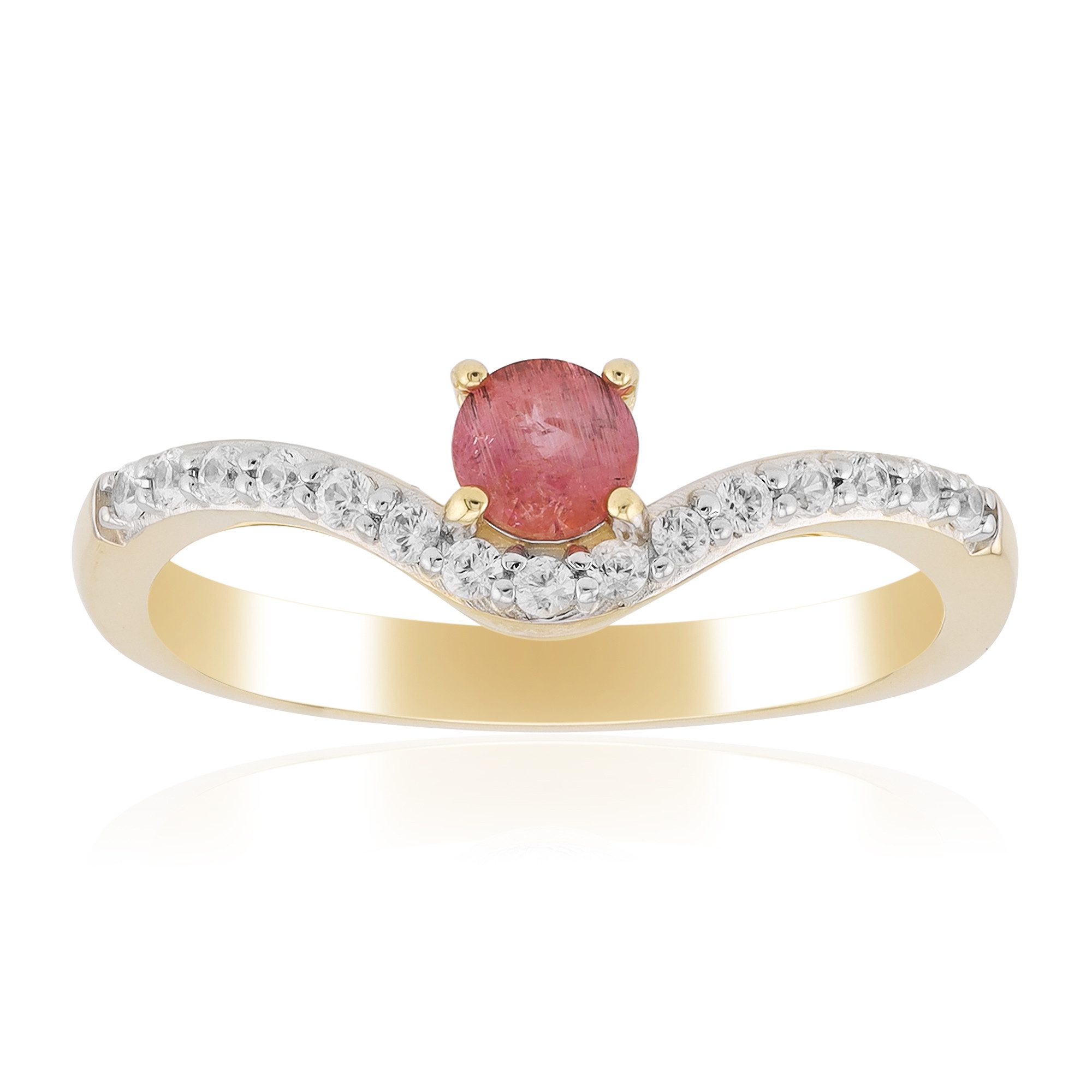 Cavill Goldring Cavill Ring 0,19 ct Gelbgold 375 mit 15 Tansania Zirkonen (1-tlg)