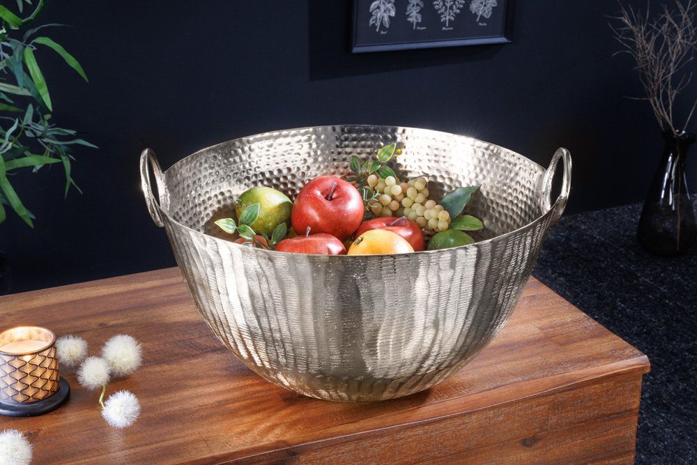 riess-ambiente Dekoschale ORIENT 40cm silber (Einzelartikel, günstig online kaufen