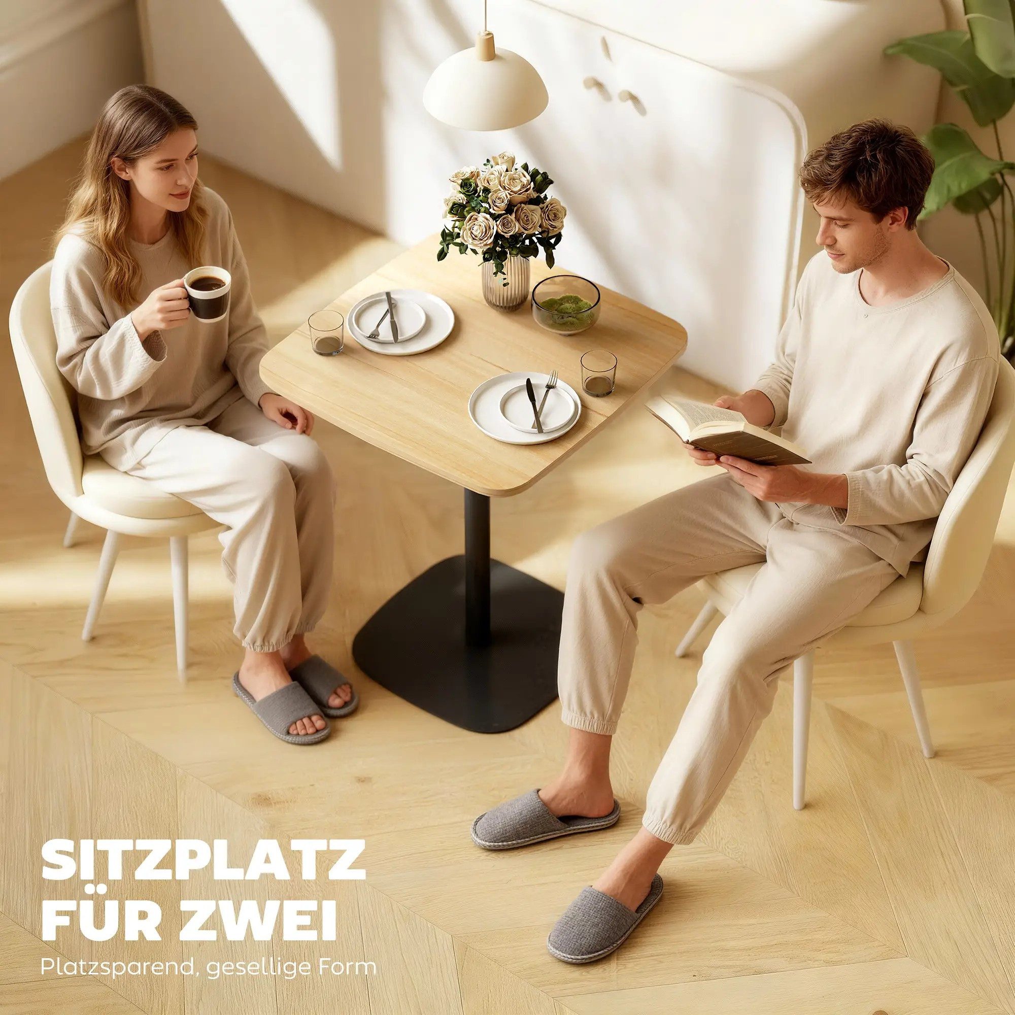 BlingBin Esstisch Modern Küchentisch für 2 Personen, Esszimmertisch mit Sta günstig online kaufen