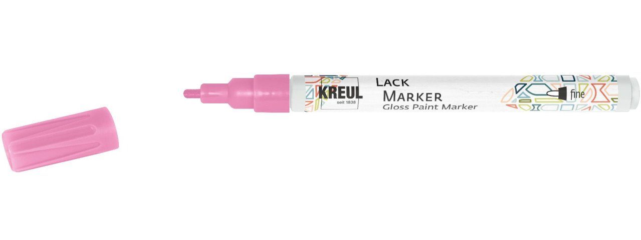 Lack Marker 1-2 pink, fine Künstlerstift mm Kreul Kreul