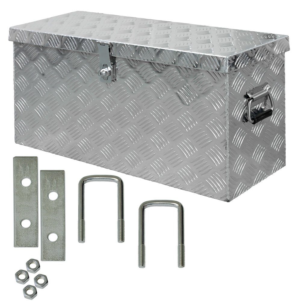 Anhänger-Deichselbox Truckbox Deichselbox Deichselkasten D080 inkl. Montagesatz Aluminium