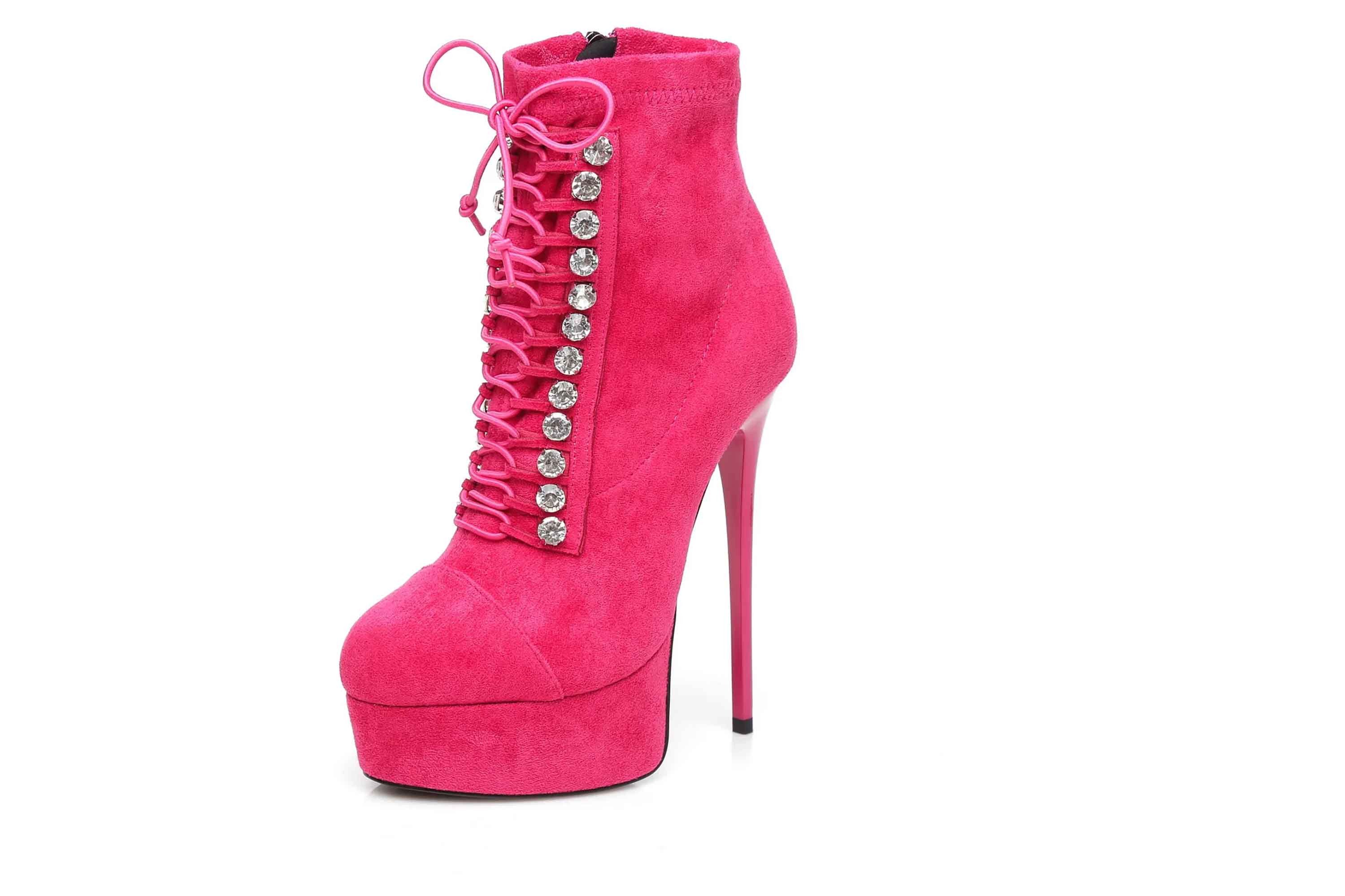 Giaro [D2C] DAISIE FUCHSIA VELOUR Stiefelette