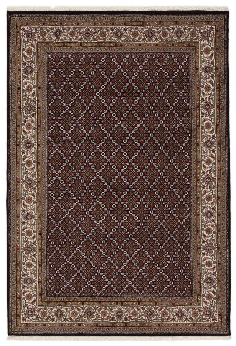 Orientteppich Indo Täbriz 168x242 Handgeknüpfter Orientteppich, Nain Trading, rechteckig, Höhe: 12 mm