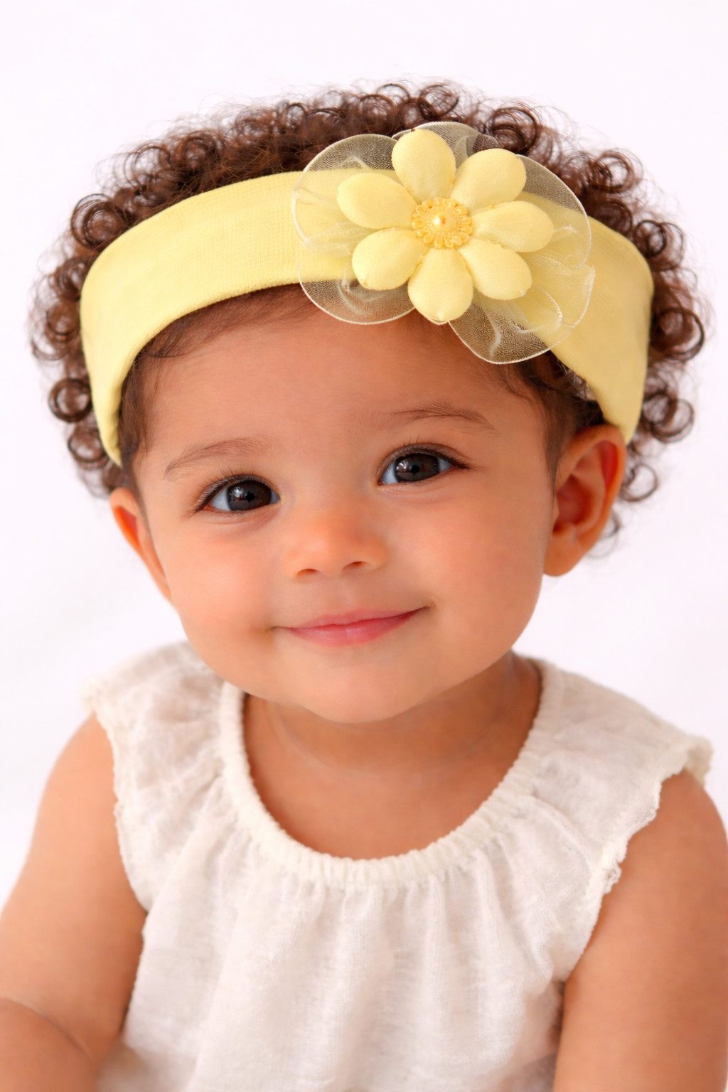 La Bortini Stirnband Baby und Kinder Kopfband Stirnband mit Blume Kopfschmuck für Taufe elastisch, weich, mit Blumen, in verschiedenen Farben