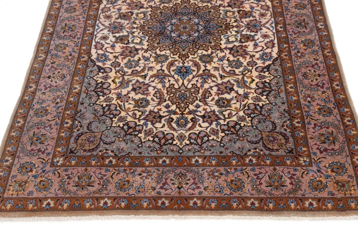 Orientteppich Isfahan Seidenkette 107x179 Höhe: mm 8 Trading, Handgeknüpfter Nain rechteckig, Orientteppich