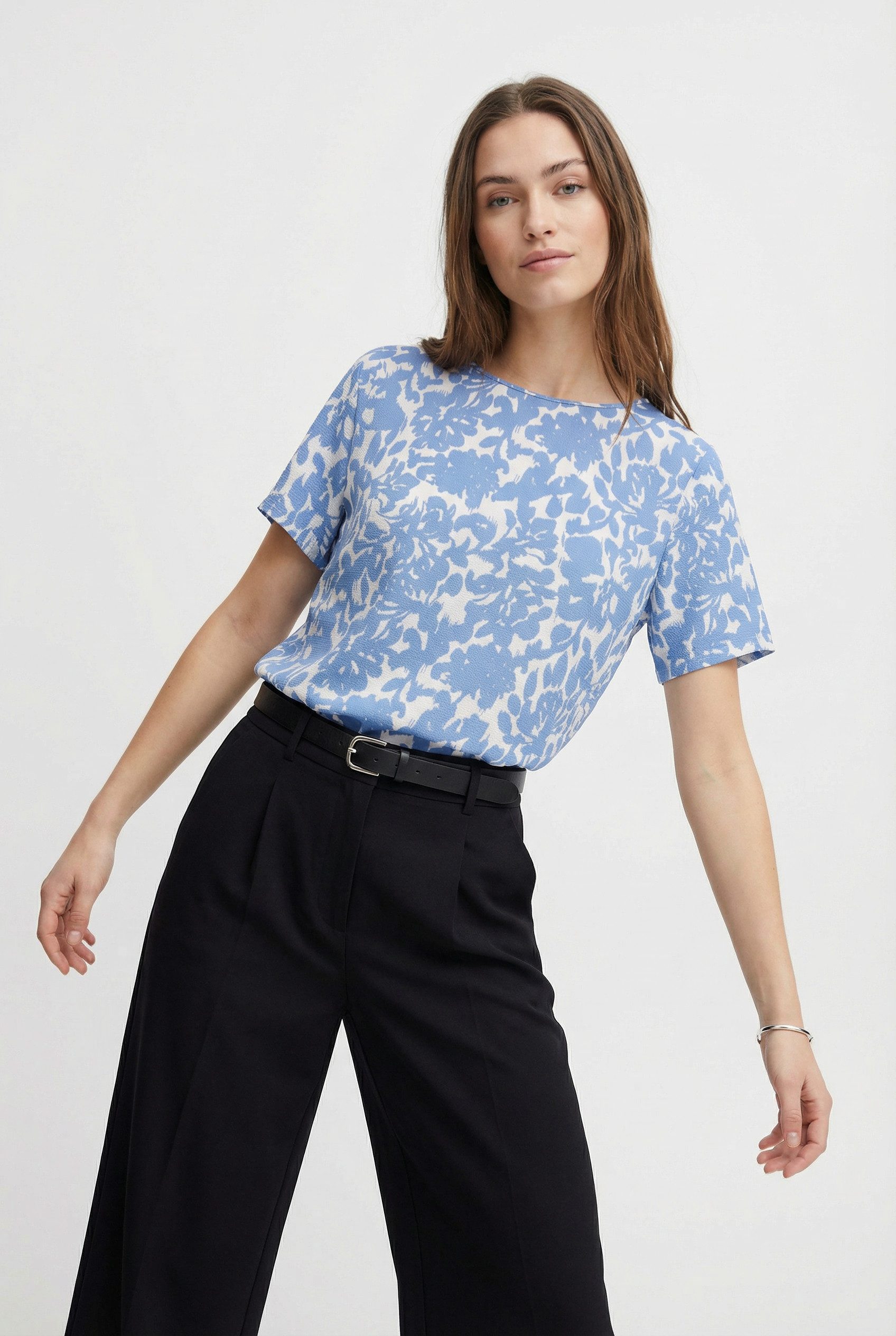 ONLY CARMAKOMA Shirtbluse CARVICA SS TOP WVN NOOS Materialmix, regular fit günstig online kaufen