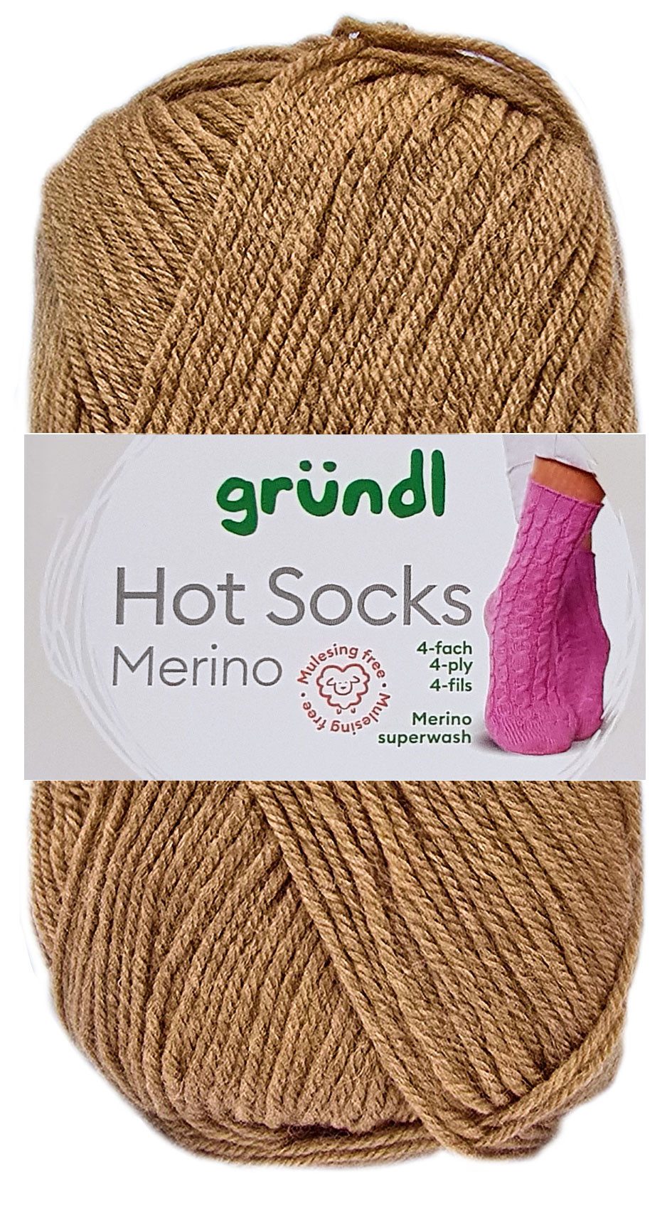Gründl 50 Gramm Gründl Hot Socks Merino Superwash 4-fach Häkelwolle