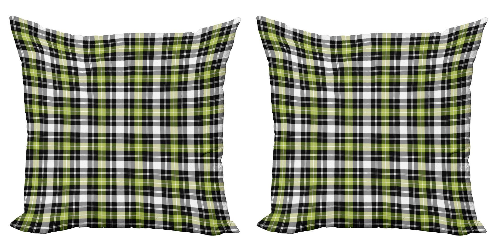 Kissenbezüge Modern Accent Doppelseitiger Digitaldruck, Abakuhaus (2 Stück), Geometrisch Vertikal Quadrat Linien