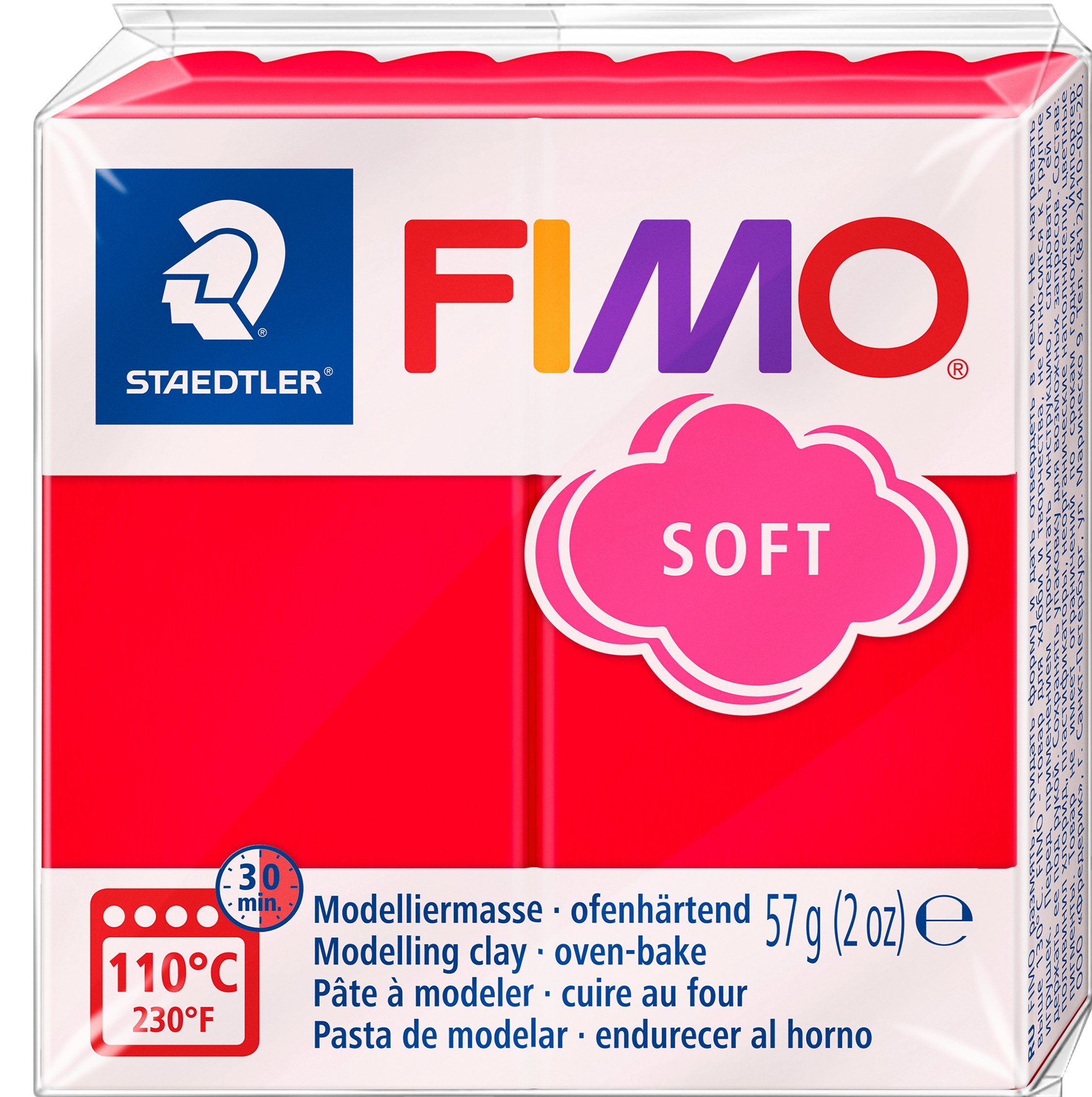 FIMO Modelliermasse soft Basisfarben, 57 g Indischrot