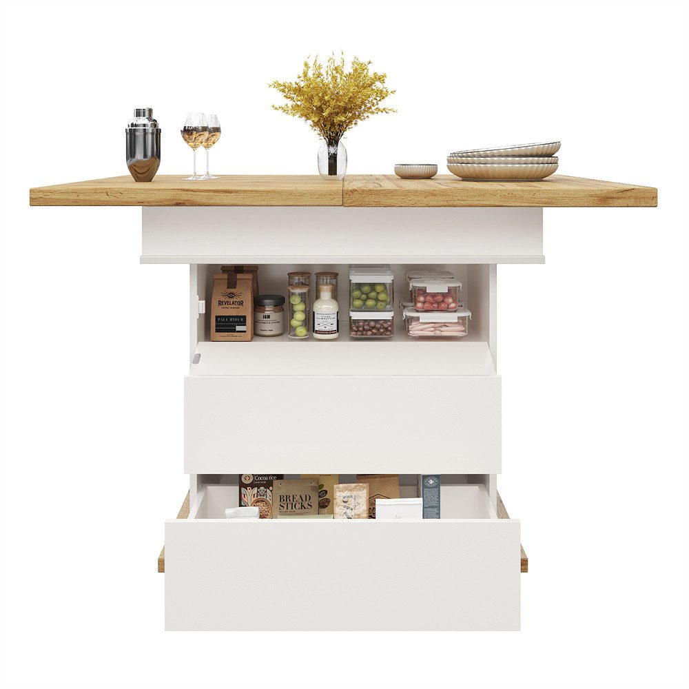 OKWISH Esstisch Multifunktionaler Ausziehtisch (Ausziehbarer Teleskoptisch günstig online kaufen