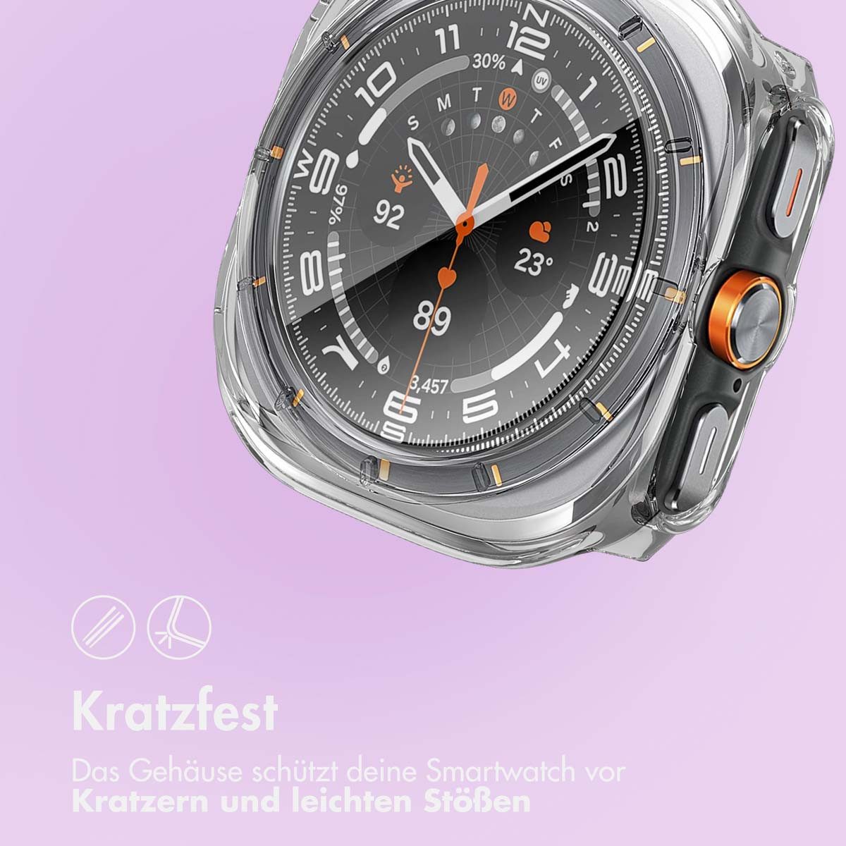 imoshion Displayschutzfolie imoshion Full Cover Hard Case Samsung Galaxy Watch Ultra (2024/2025) -, 1 Stück – Bild 4 von 5