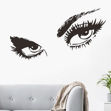AUKUU Wanddekoobjekt Personalisierter Personalisierter Wandaufkleber mit Augen, Schlafzimmer Wohnzimmer Eingang Heimdekoration selbstklebend