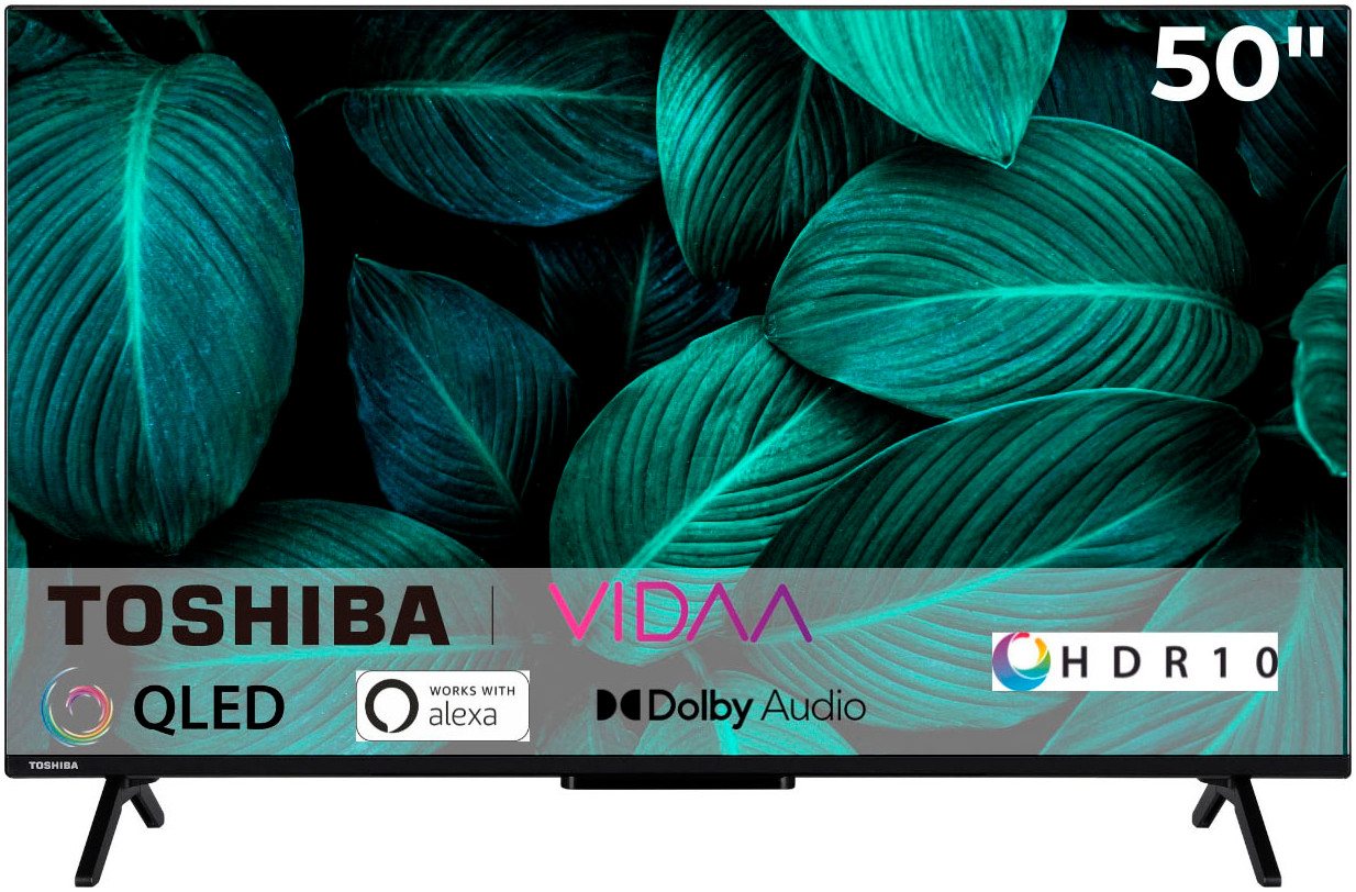 Toshiba 50QV2463DA QLED-Fernseher (126 cm/50 Zoll, 4K Ultra HD, Smart-TV) schwarz ! RABATT: 55.34% Toshiba 50QV2463DA QLED-Fernseher (126 cm/50 Zoll, 4K Ultra HD, Smart-TV) schwarz ! RABATT: 55.34%