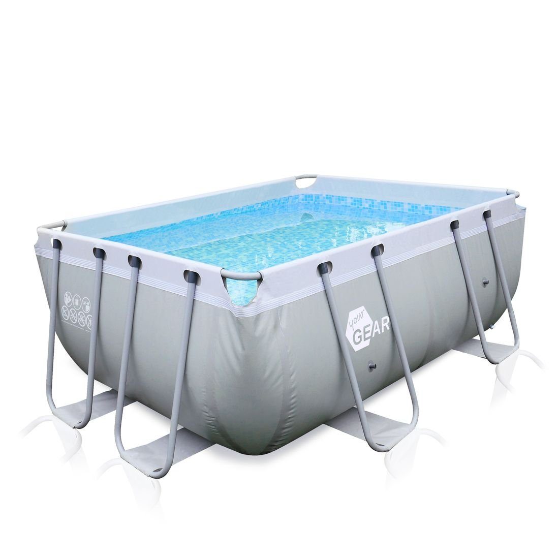 yourGEAR Rechteckpool yourGEAR Familien Pool 3x2x1m günstig online kaufen