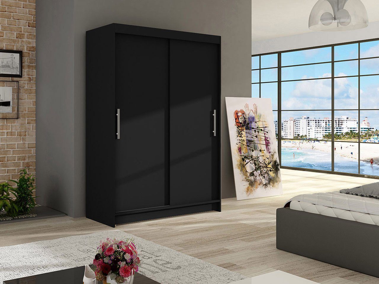 MIRJAN24 Kleiderschrank Miami I (mit Schiebetüren) günstig online kaufen