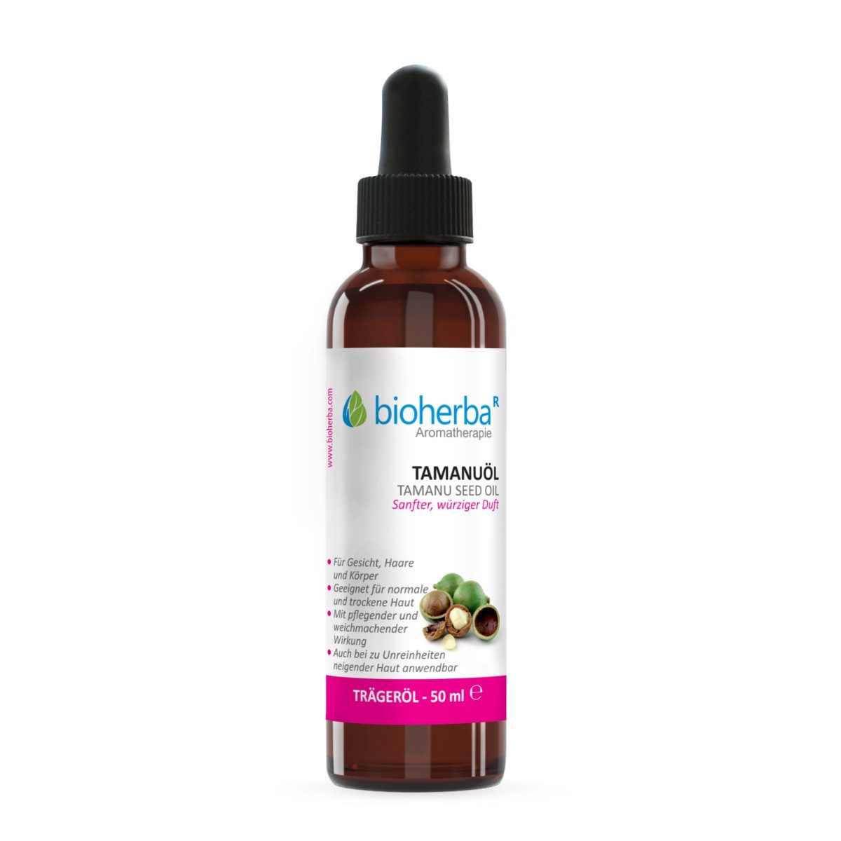 BIOHERBA R Pflege-Set Bioherba Tamanuöl Reines Tamanu-Trägeröl 50 ml