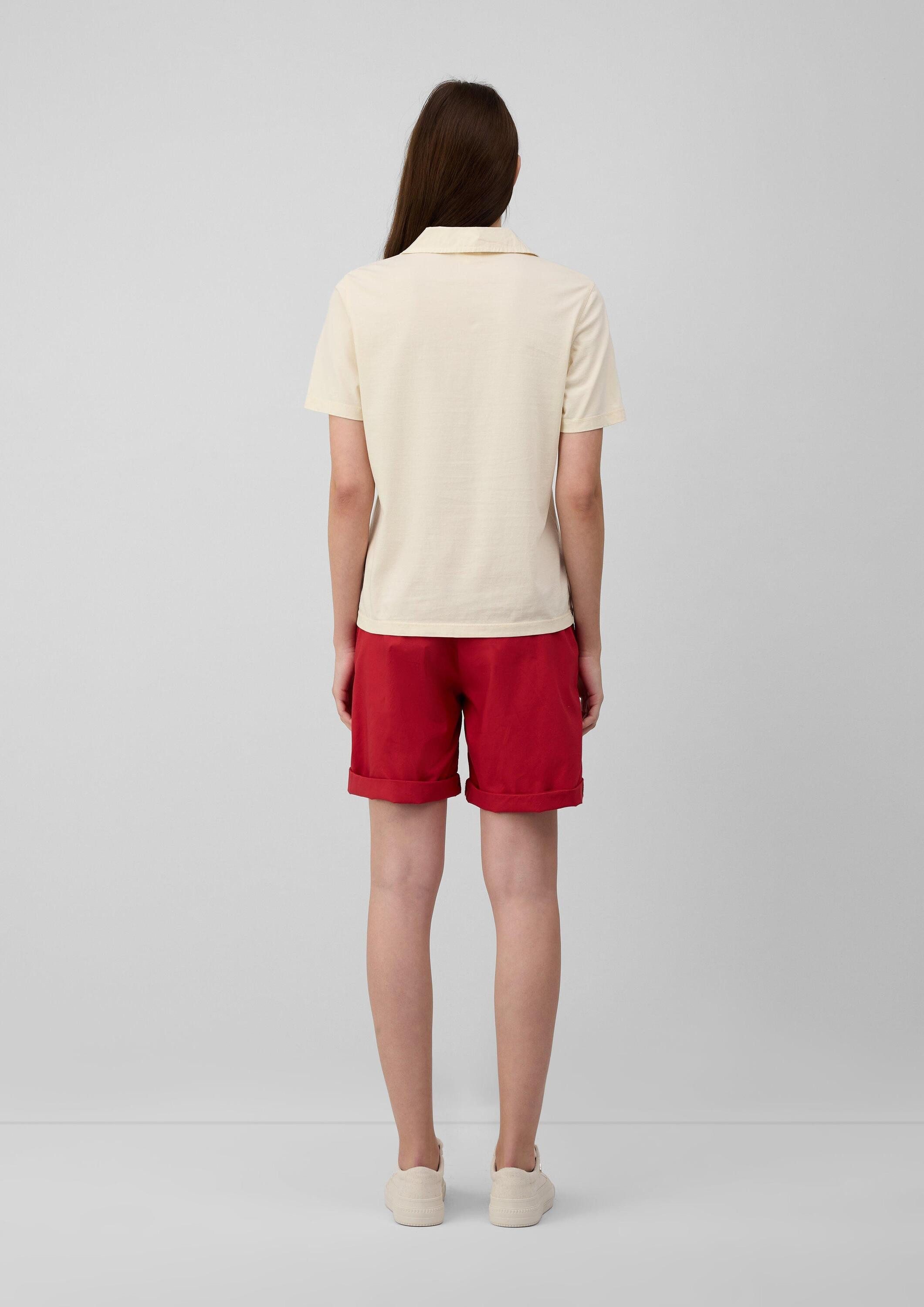 s.Oliver Kurzarmshirt T-Shirt Jersey-Polo mit Knopfleiste