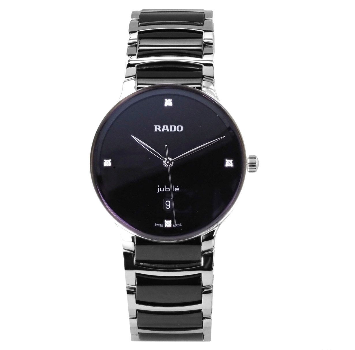 Rado Schweizer Uhr Herren Uhr R30021712 Centrix Diamonds Swiss Made Ø 39,5 mm