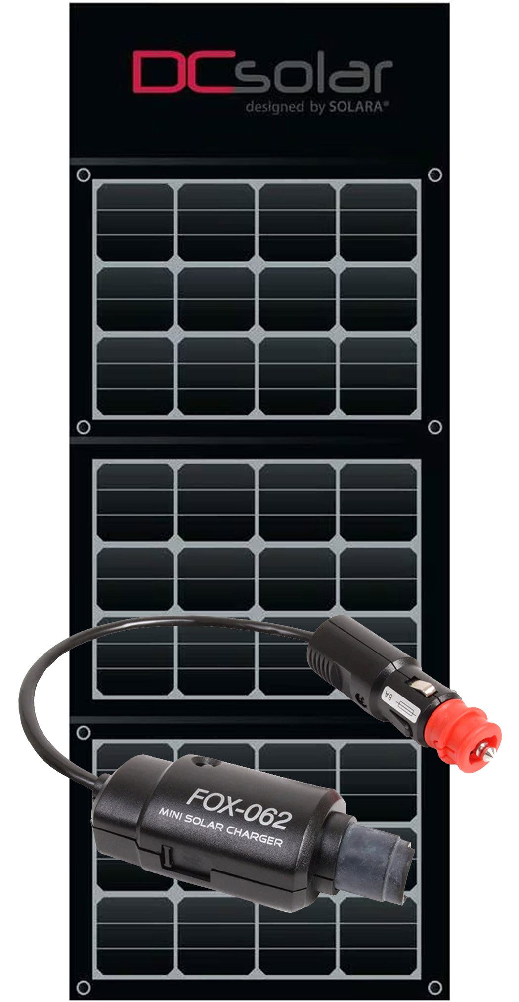 Solara Solaranlage DCSolar Set Power Move 120Wp 1567x520x35, Kabelladeregeler Fox-062