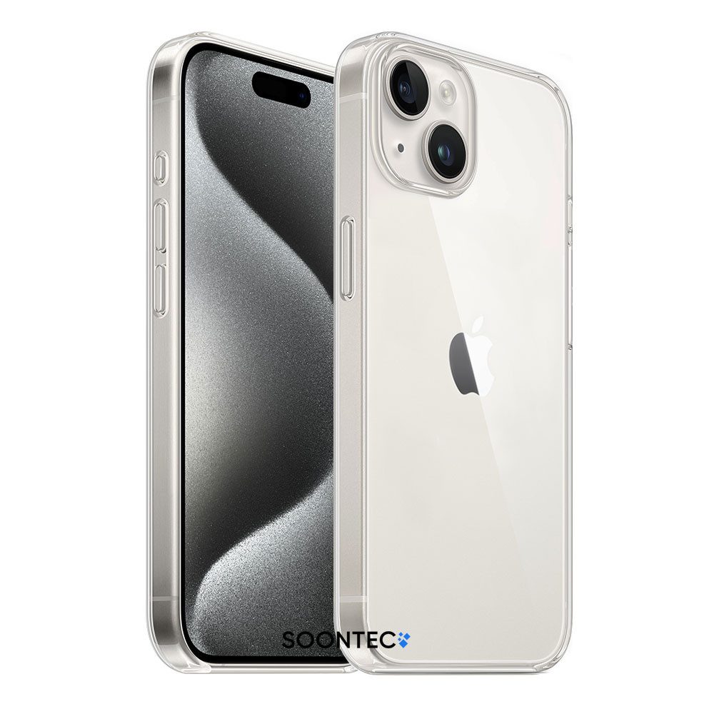 SOONTEC Handyhülle Hülle für iPhone mit MagSafe Clear Case Schutz aus transparentem Acryl, für iPhone Reihe 15/14